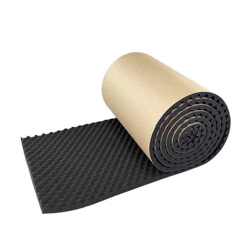 sound insulation foam rubber with self-adhesive backing