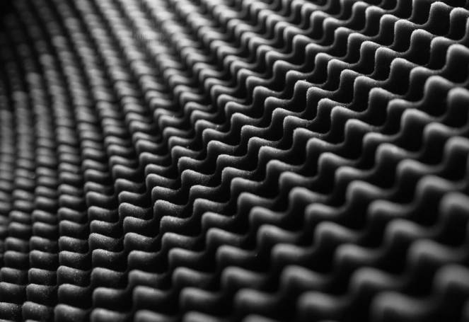 Acoustic foam rubber sheet